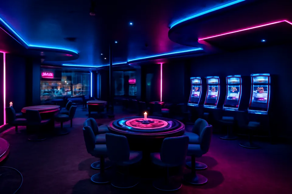 Contemporary casino interior